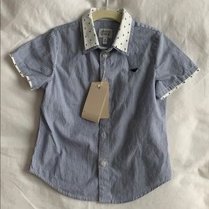 Armani Junior short sleeve button down